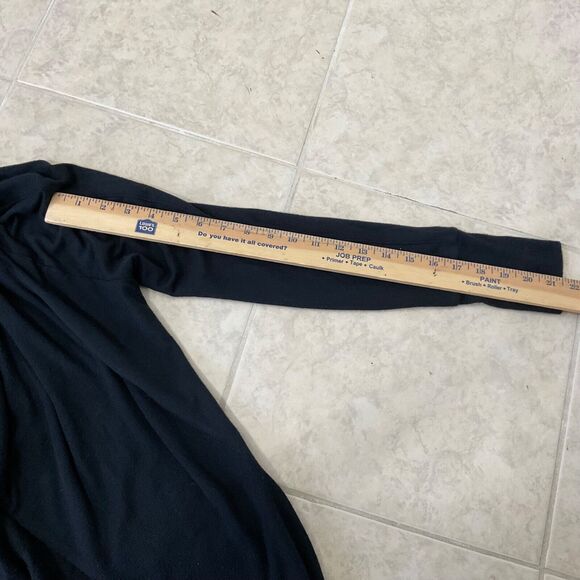 Athleta Studio Wrap Waterfall Open Front Cardigan women’s XXS black magnetic - Picture 11 of 12